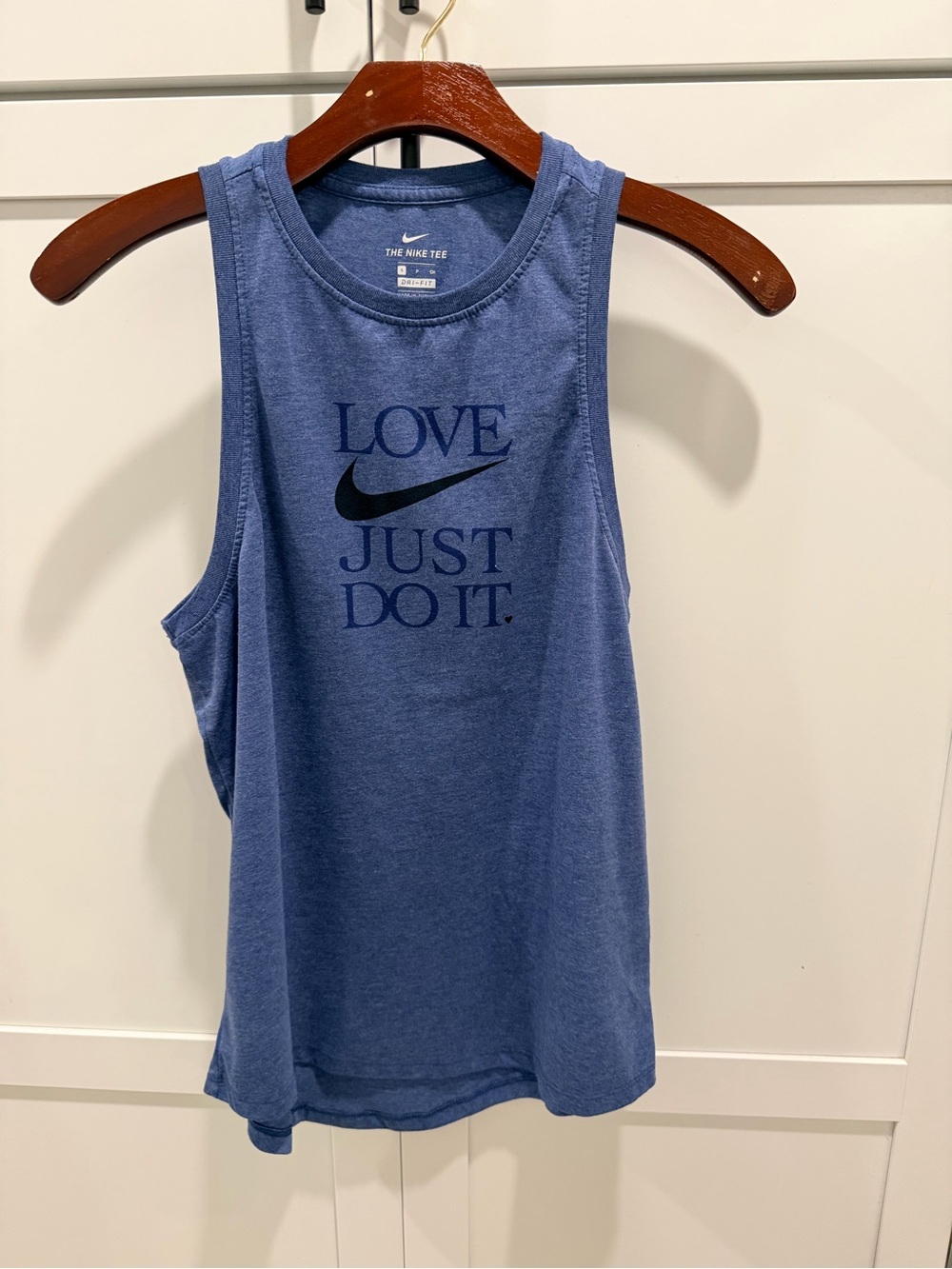 Nike Blue Women's 'Love Just Do It.' Tank